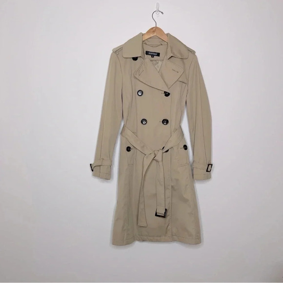 Ellen Tracy full length Trench Coat in Beige minimalist beige esthetic - Picture 15 of 15
